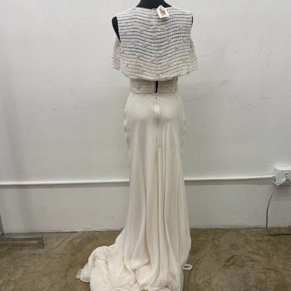 Strapless With Bugle Beads and Matching Vest - Picture 2 of 3